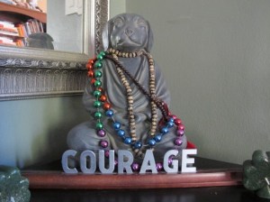 Mardi Gras Buddha Dog